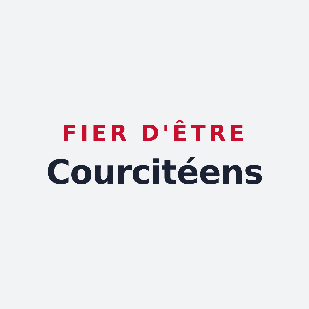 Poster « Fier d'être Courcitéens » — design pour Courcité