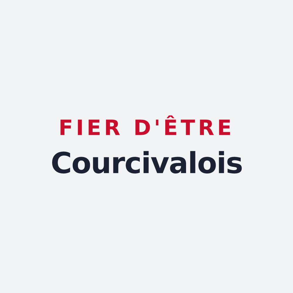 Poster « Fier d'être Courcivalois » — design pour Courcival
