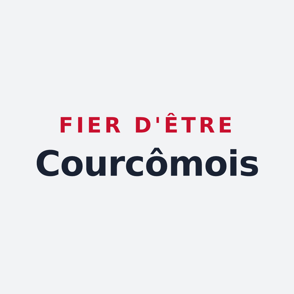 Poster « Fier d'être Courcômois » — design pour Courcôme