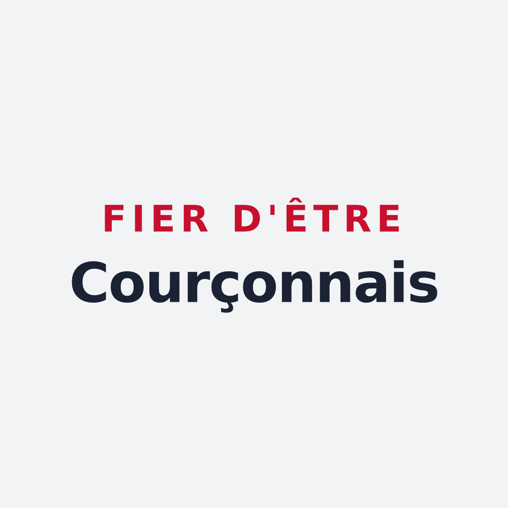 Poster « Fier d'être Courçonnais » — design pour Courçon