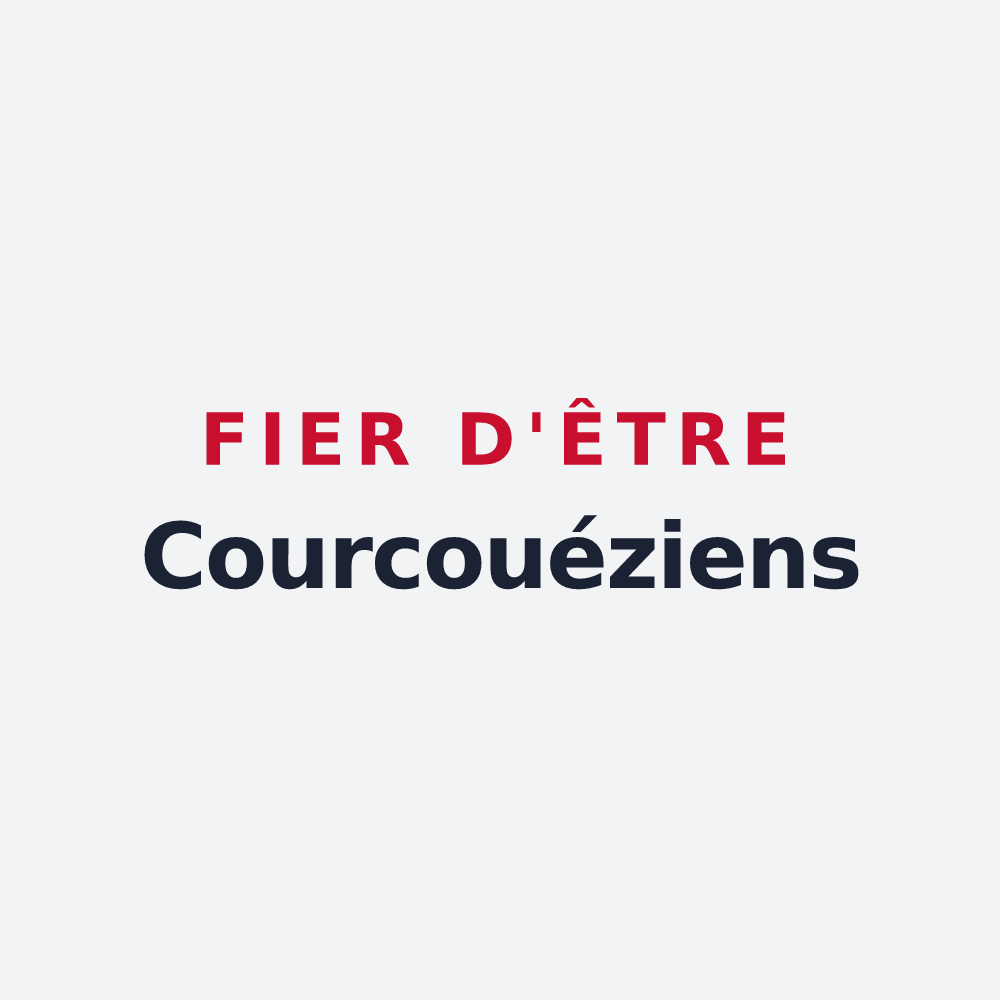 Poster « Fier d'être Courcouéziens » — design pour Courcoué
