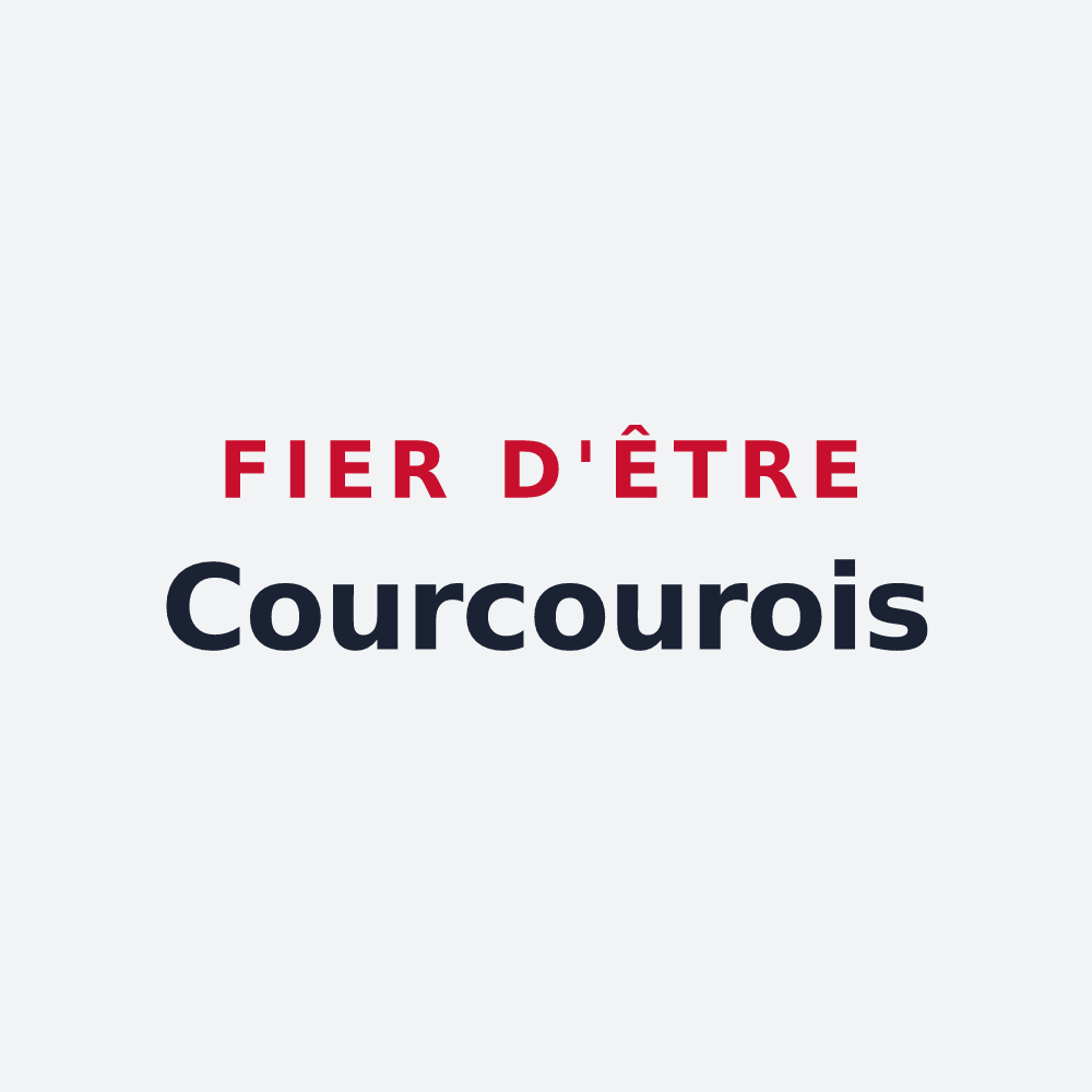 Poster « Fier d'être Courcourois » — design pour Courcoury