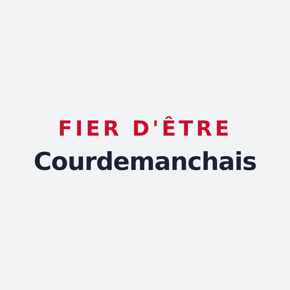 Poster « Fier d'être Courdemanchais » — design pour Courdemanche