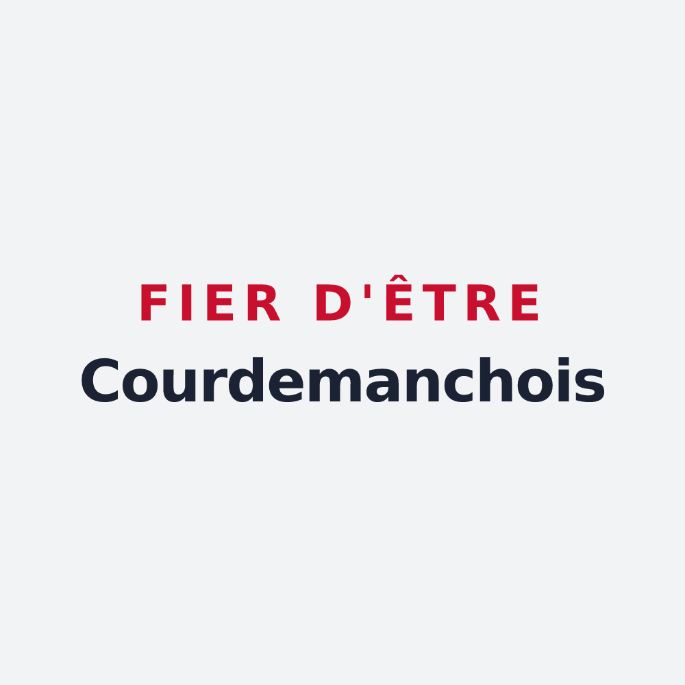 Poster « Fier d'être Courdemanchois » — design pour Courdemanche