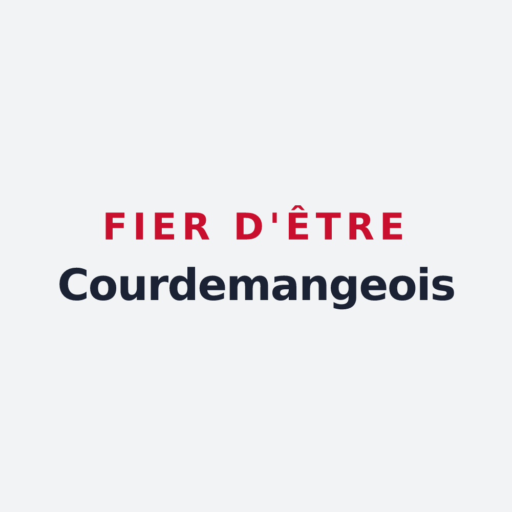 Poster « Fier d'être Courdemangeois » — design pour Courdemanges