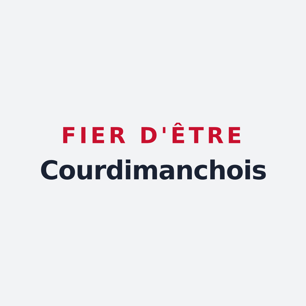 Poster « Fier d'être Courdimanchois » — design pour Courdimanche