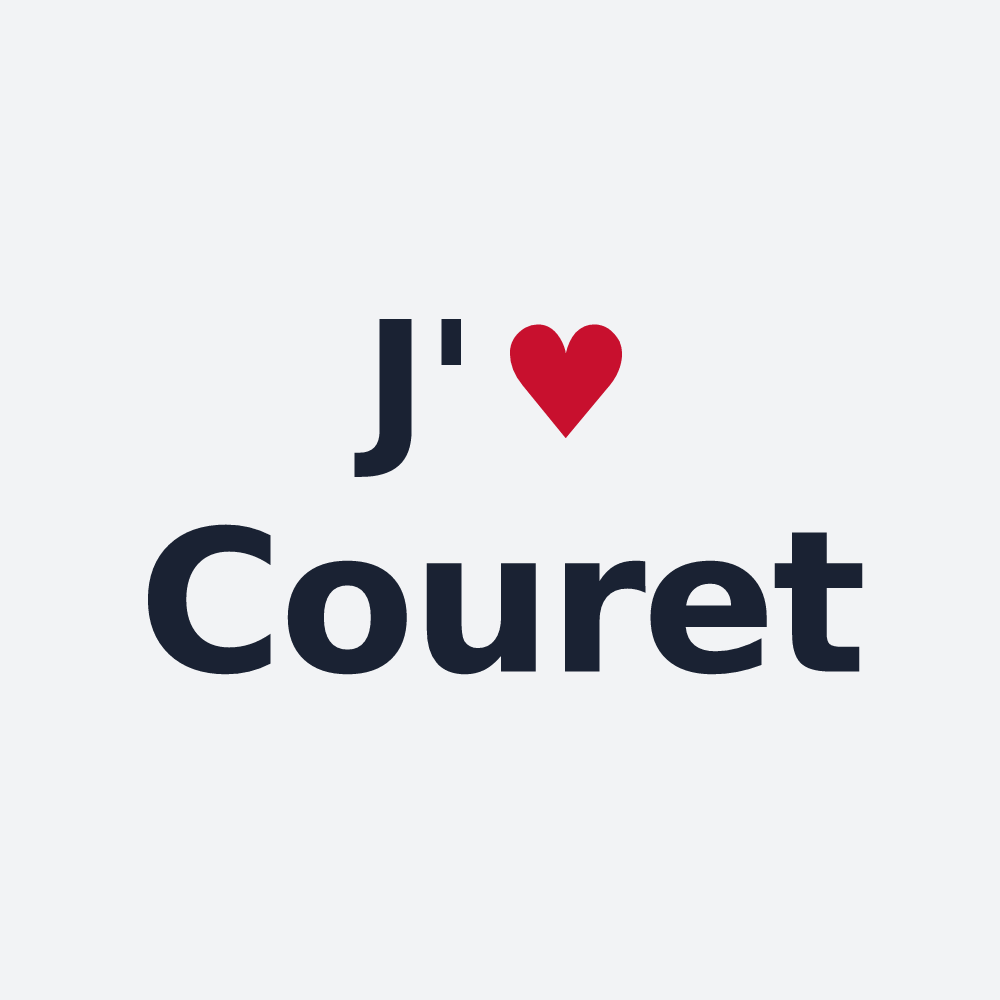 Poster personnalisé Couret — design J'aime Couret