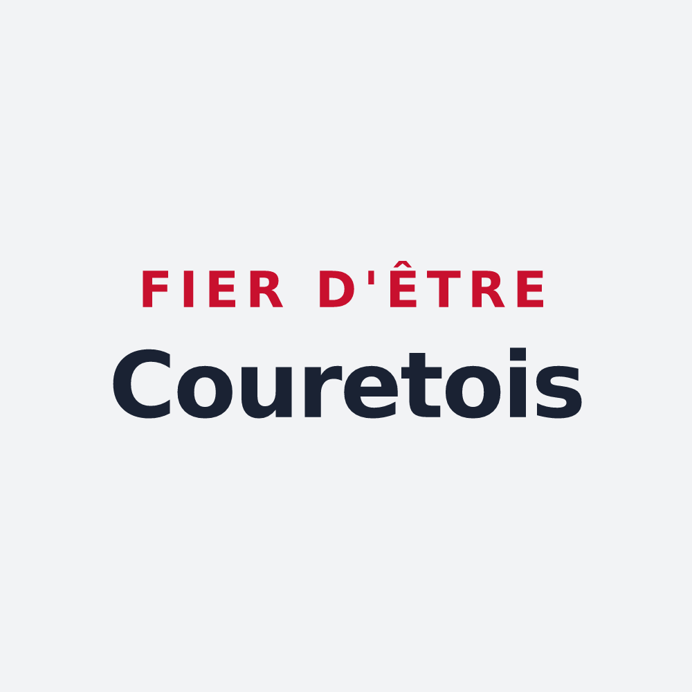 Poster « Fier d'être Couretois » — design pour Couret