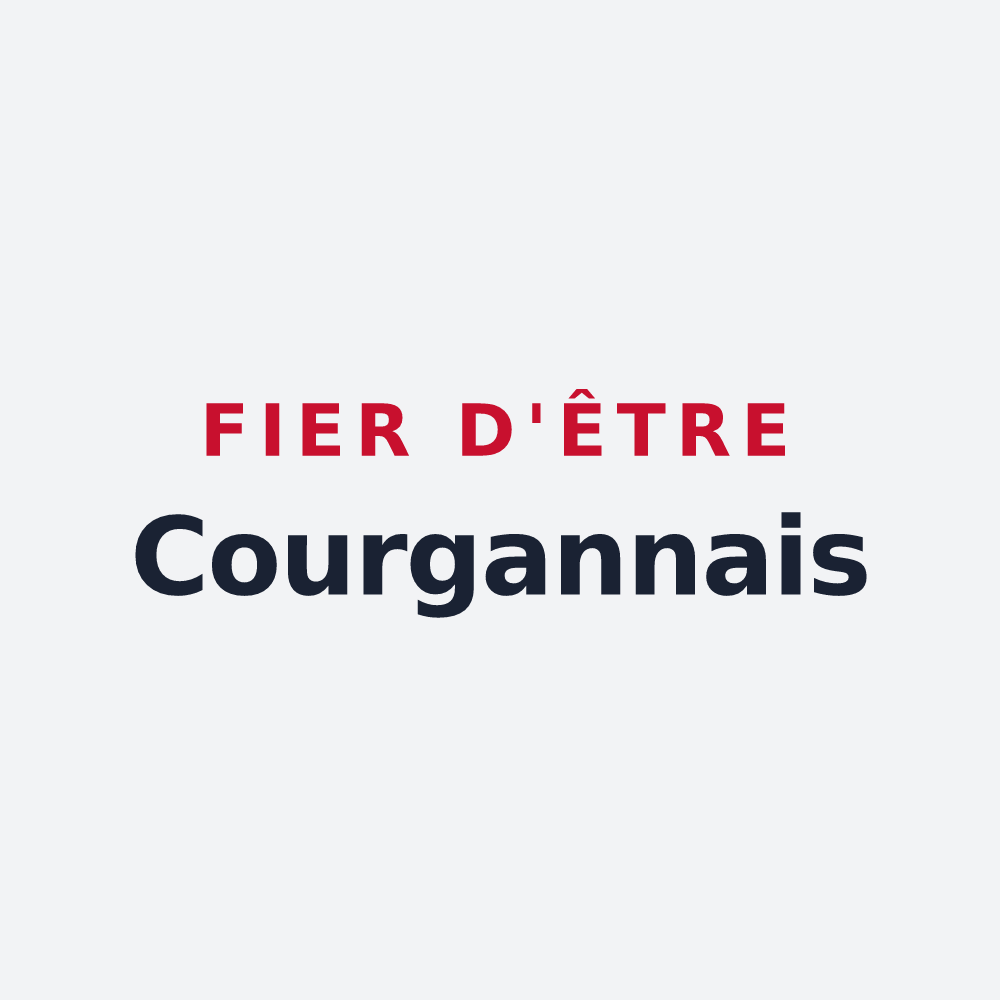 Poster « Fier d'être Courgannais » — design pour Courgains