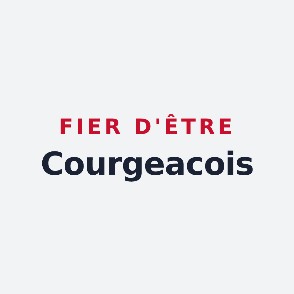 Poster « Fier d'être Courgeacois » — design pour Courgeac