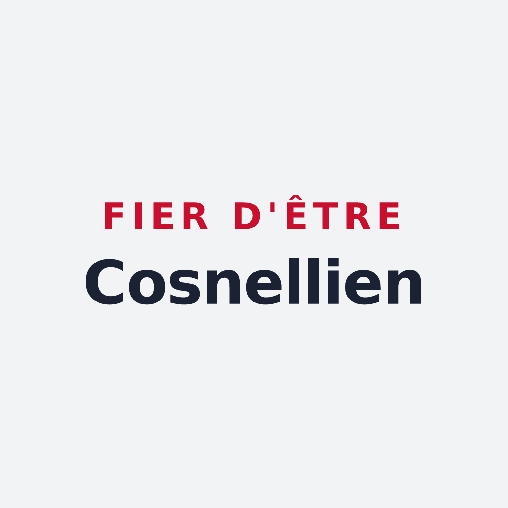 Poster « Fier d'être Cosnellien » — design pour Courgenard