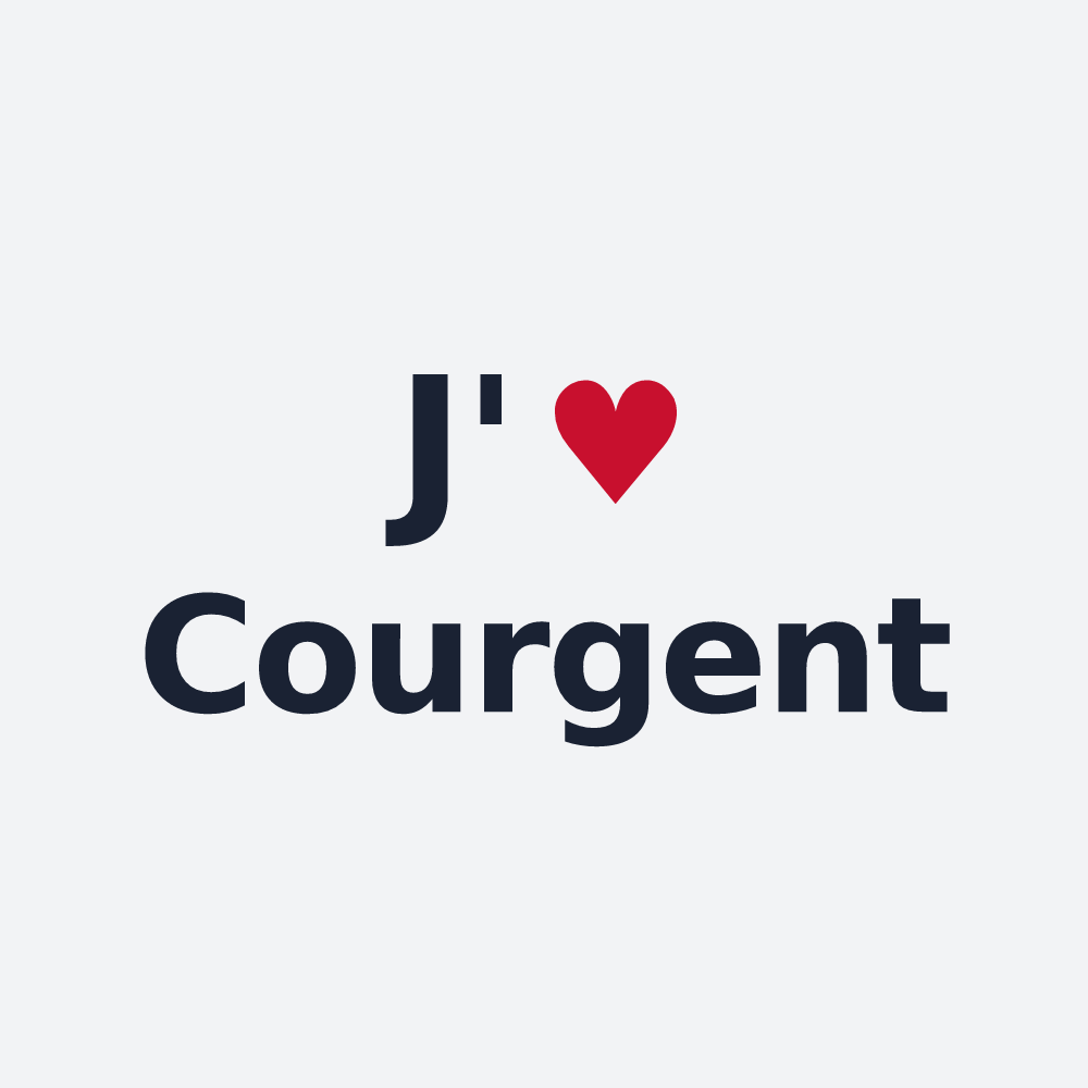 Poster personnalisé Courgent — design J'aime Courgent