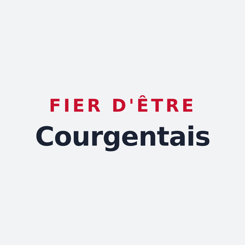 Poster « Fier d'être Courgentais » — design pour Courgent