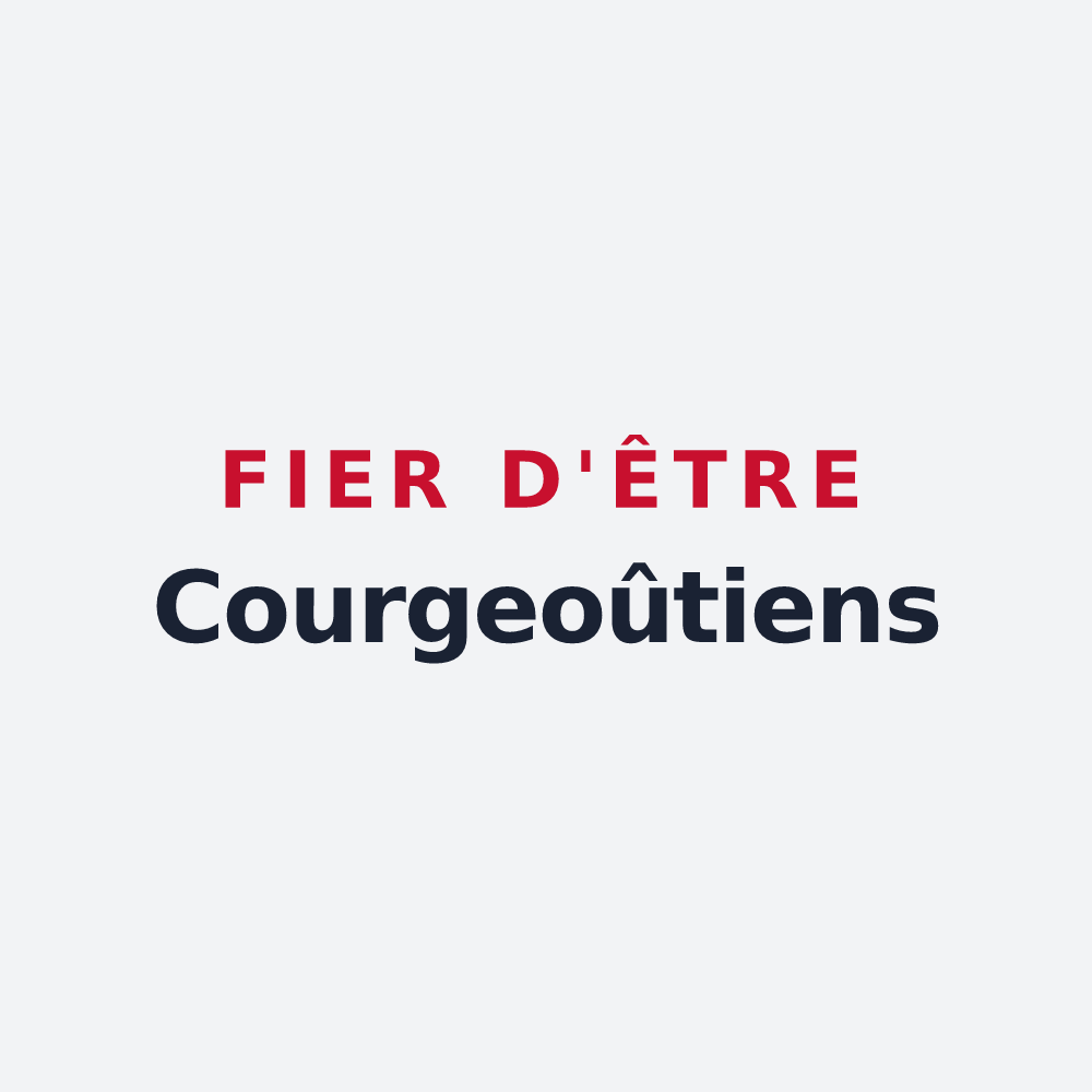 Poster « Fier d'être Courgeoûtiens » — design pour Courgeoût