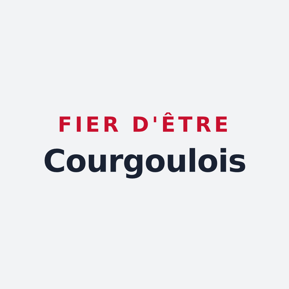 Poster « Fier d'être Courgoulois » — design pour Courgoul