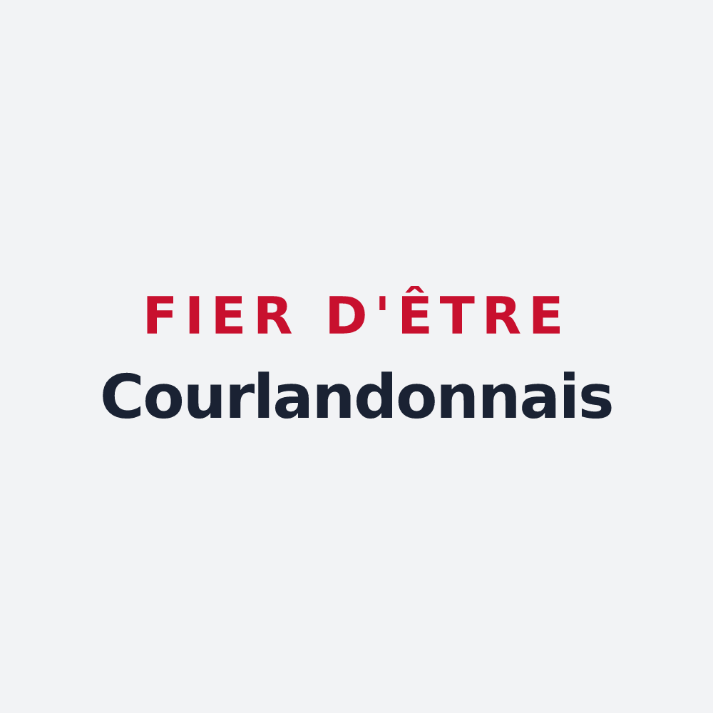 Poster « Fier d'être Courlandonnais » — design pour Courlandon