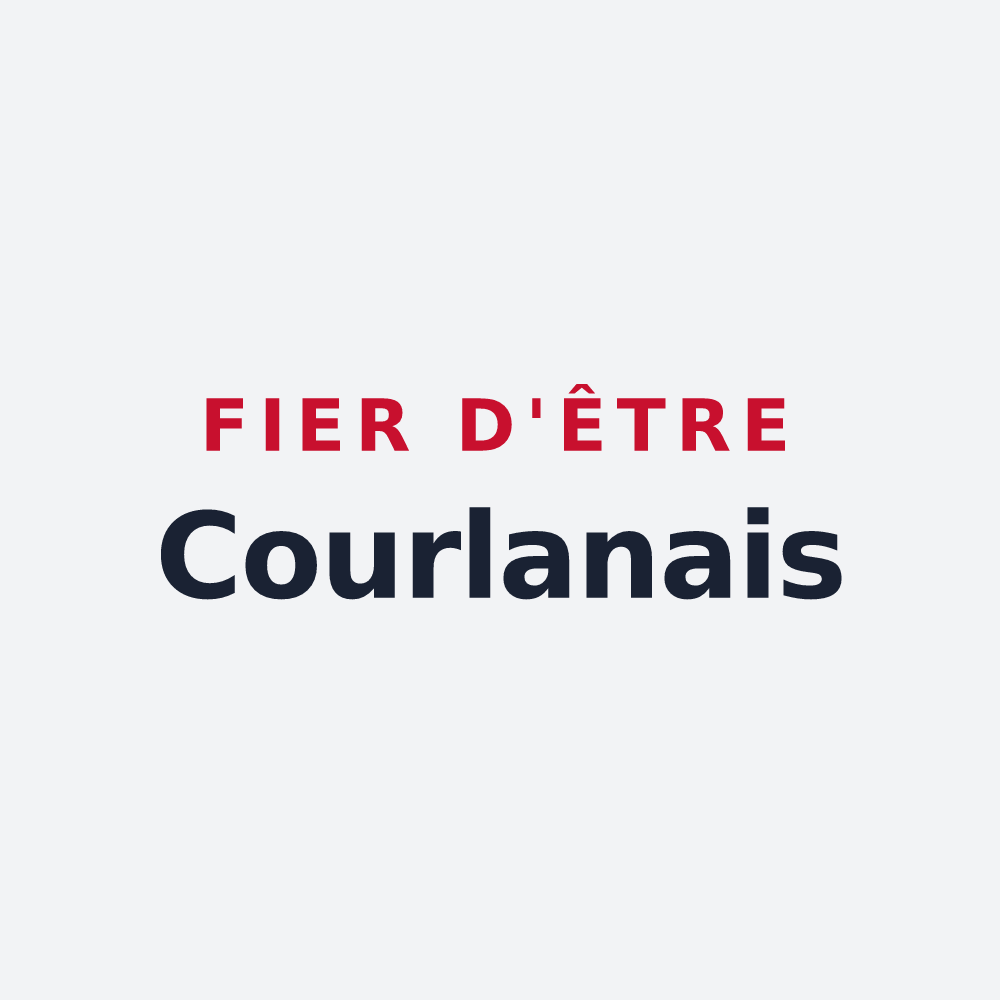 Poster « Fier d'être Courlanais » — design pour Courlans
