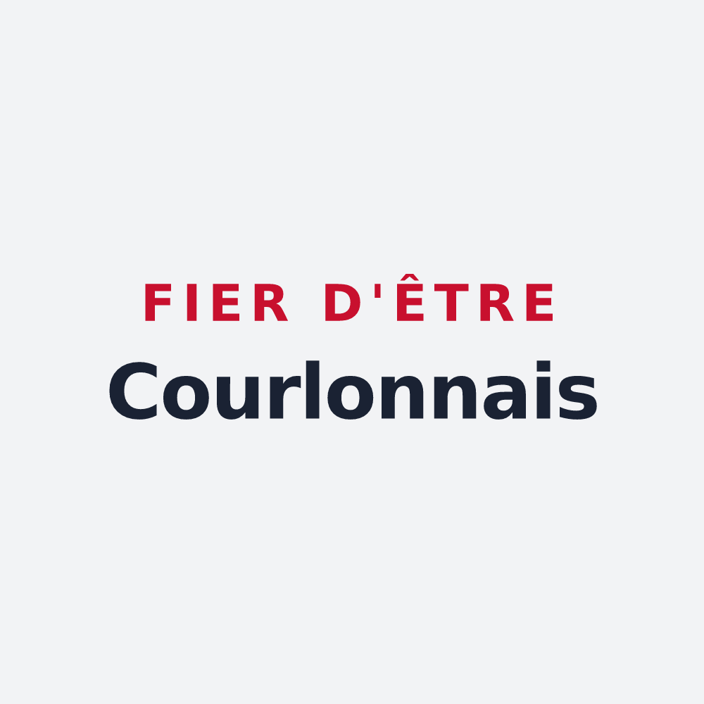 Poster « Fier d'être Courlonnais » — design pour Courlon-sur-Yonne