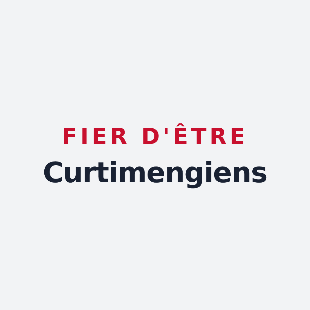 Poster « Fier d'être Curtimengiens » — design pour Courmangoux