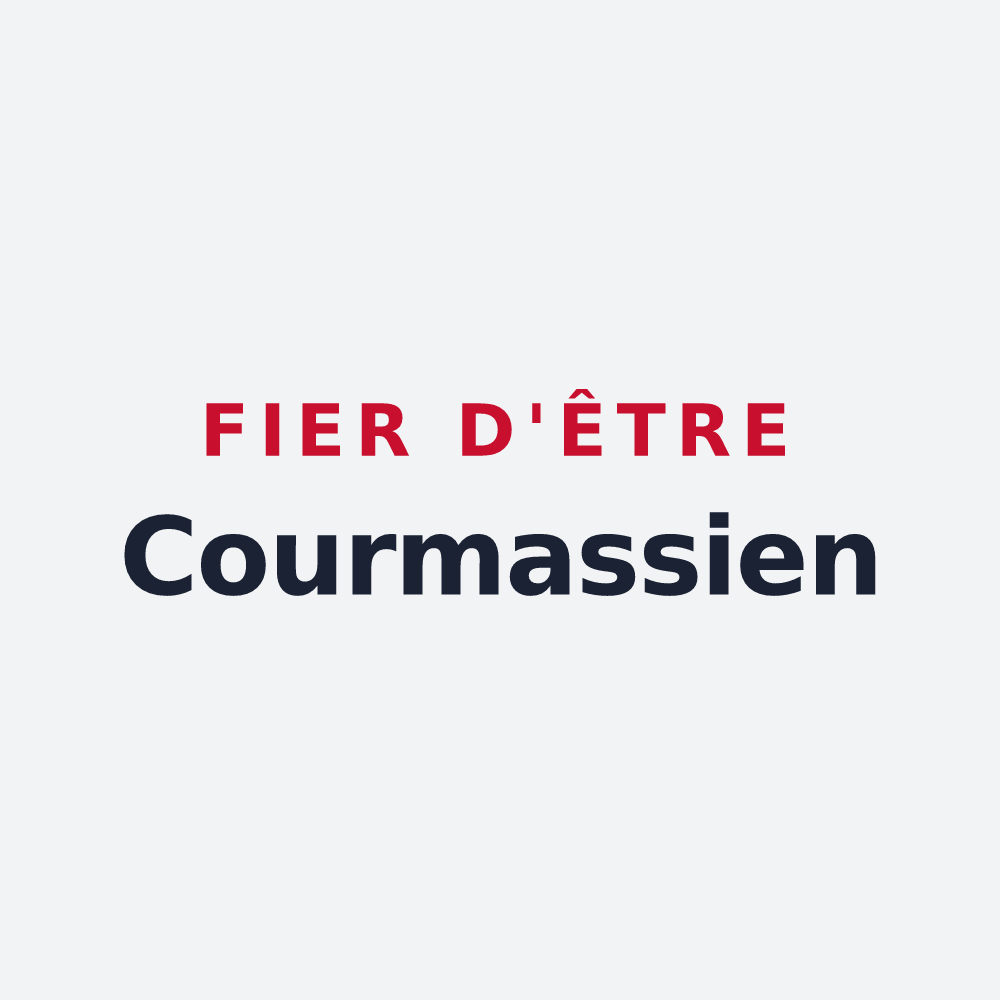 Poster « Fier d'être Courmassien » — design pour Courmas