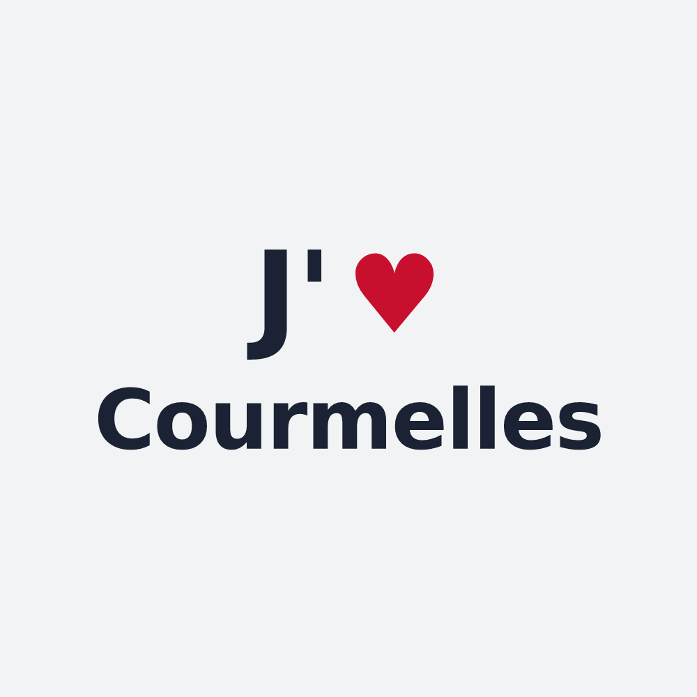 Poster personnalisé Courmelles — design J'aime Courmelles