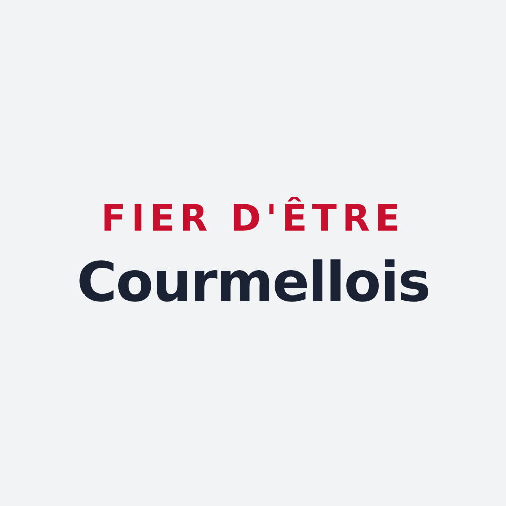 Poster « Fier d'être Courmellois » — design pour Courmelles