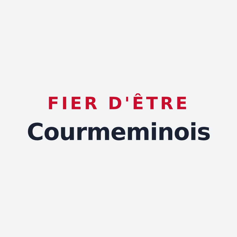 Poster « Fier d'être Courmeminois » — design pour Courmemin