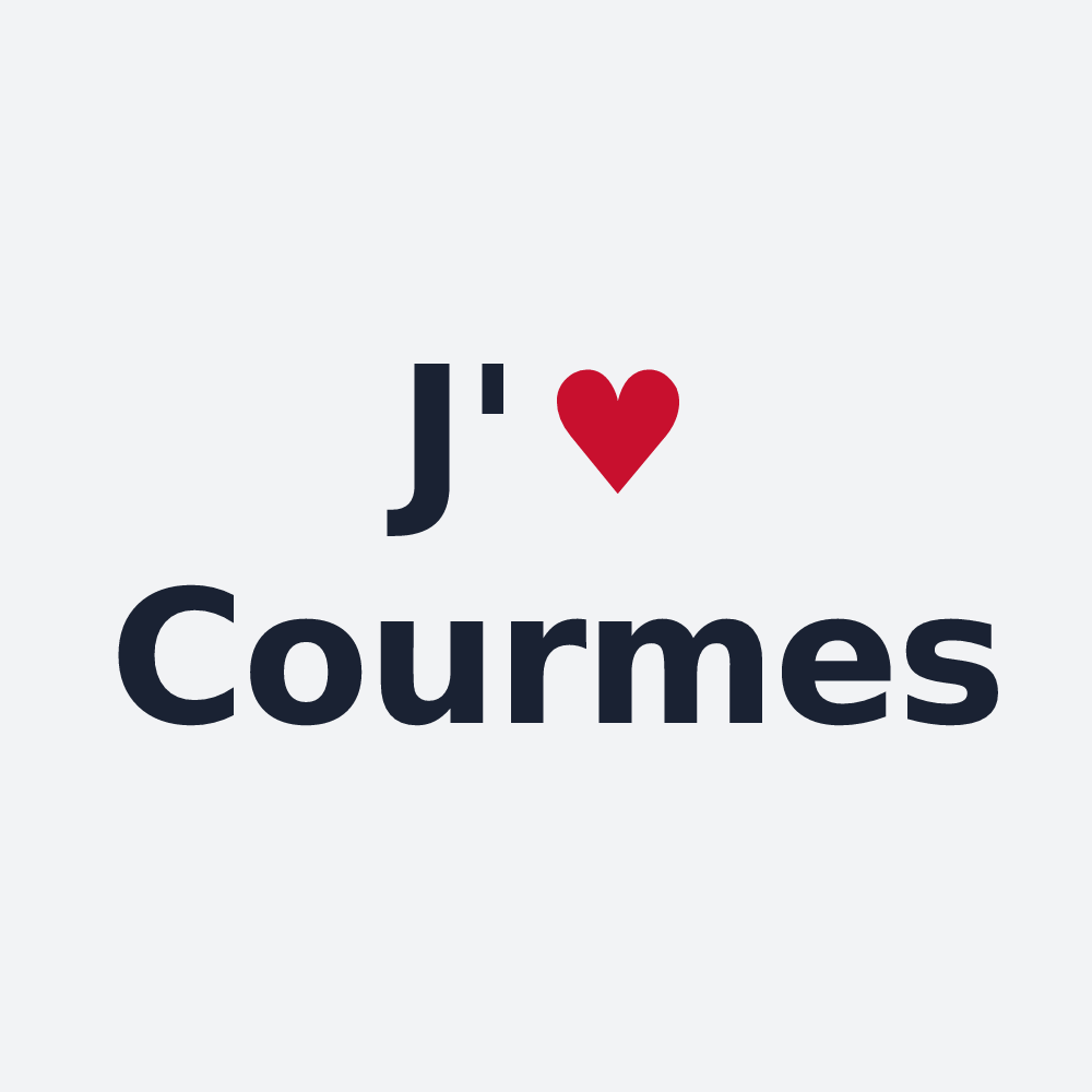 Poster personnalisé Courmes — design J'aime Courmes