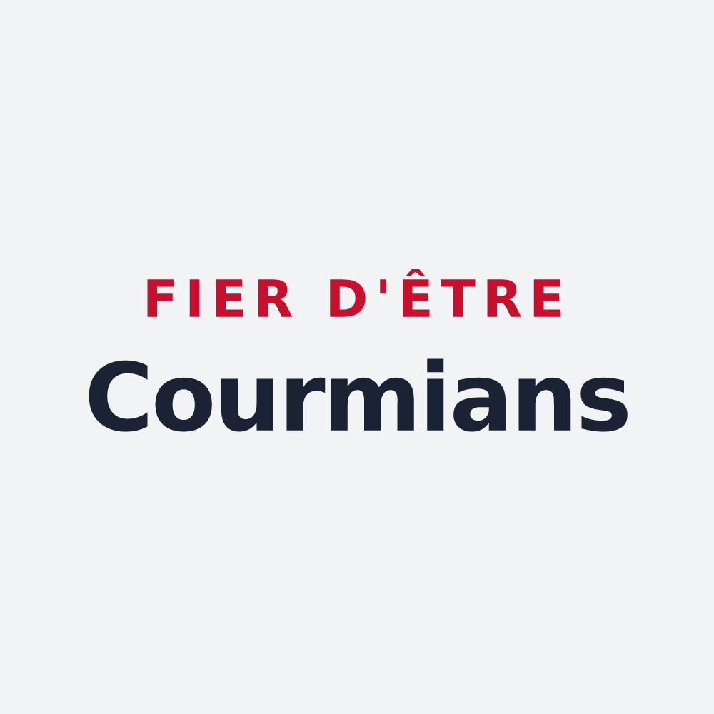 Poster « Fier d'être Courmians » — design pour Courmes