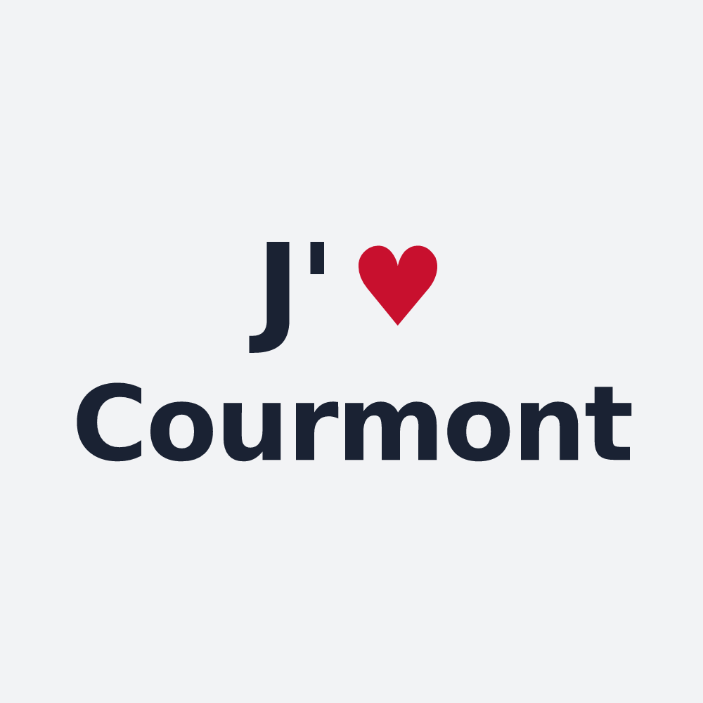 Poster personnalisé Courmont — design J'aime Courmont