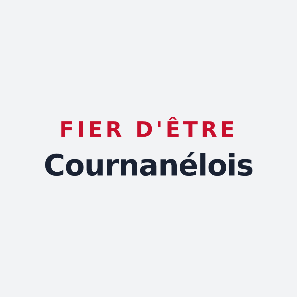 Poster « Fier d'être Cournanélois » — design pour Cournanel