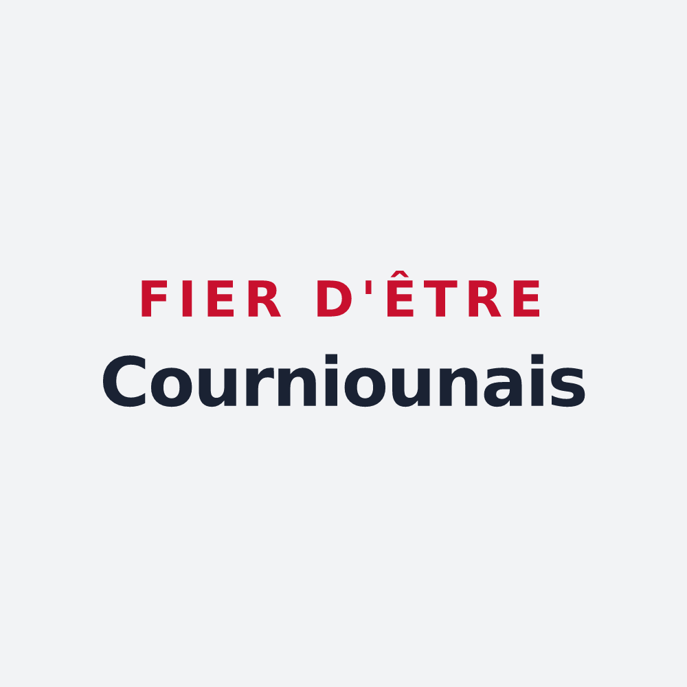 Poster « Fier d'être Courniounais » — design pour Courniou