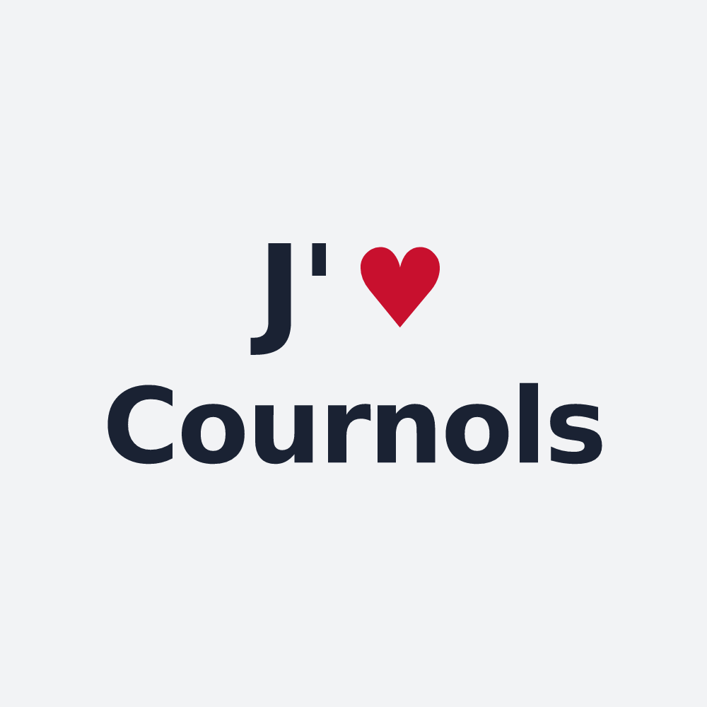 Poster personnalisé Cournols — design J'aime Cournols