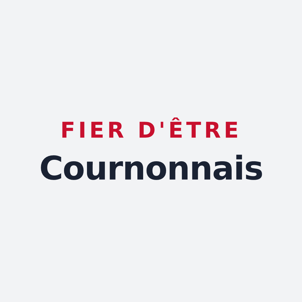 Poster « Fier d'être Cournonnais » — design pour Cournon-d'Auvergne
