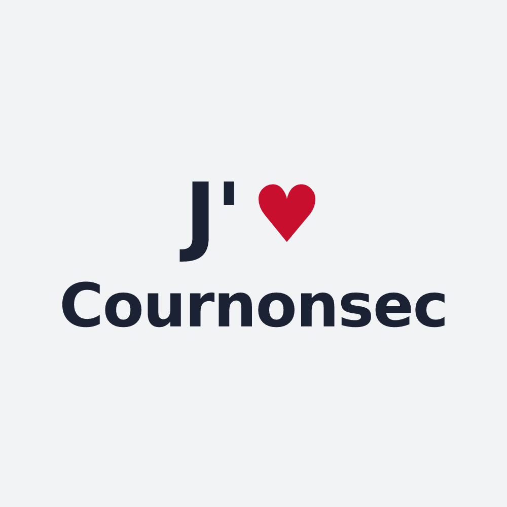 Poster personnalisé Cournonsec — design J'aime Cournonsec