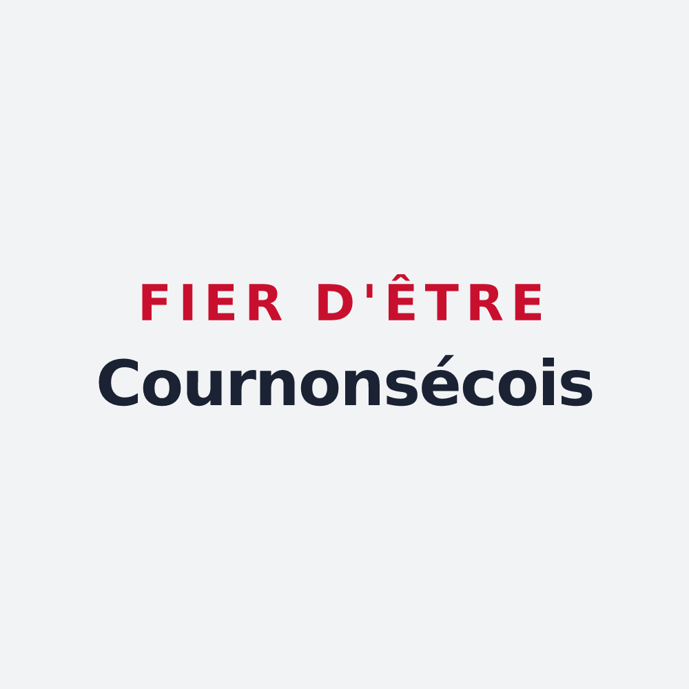 Poster « Fier d'être Cournonsécois » — design pour Cournonsec