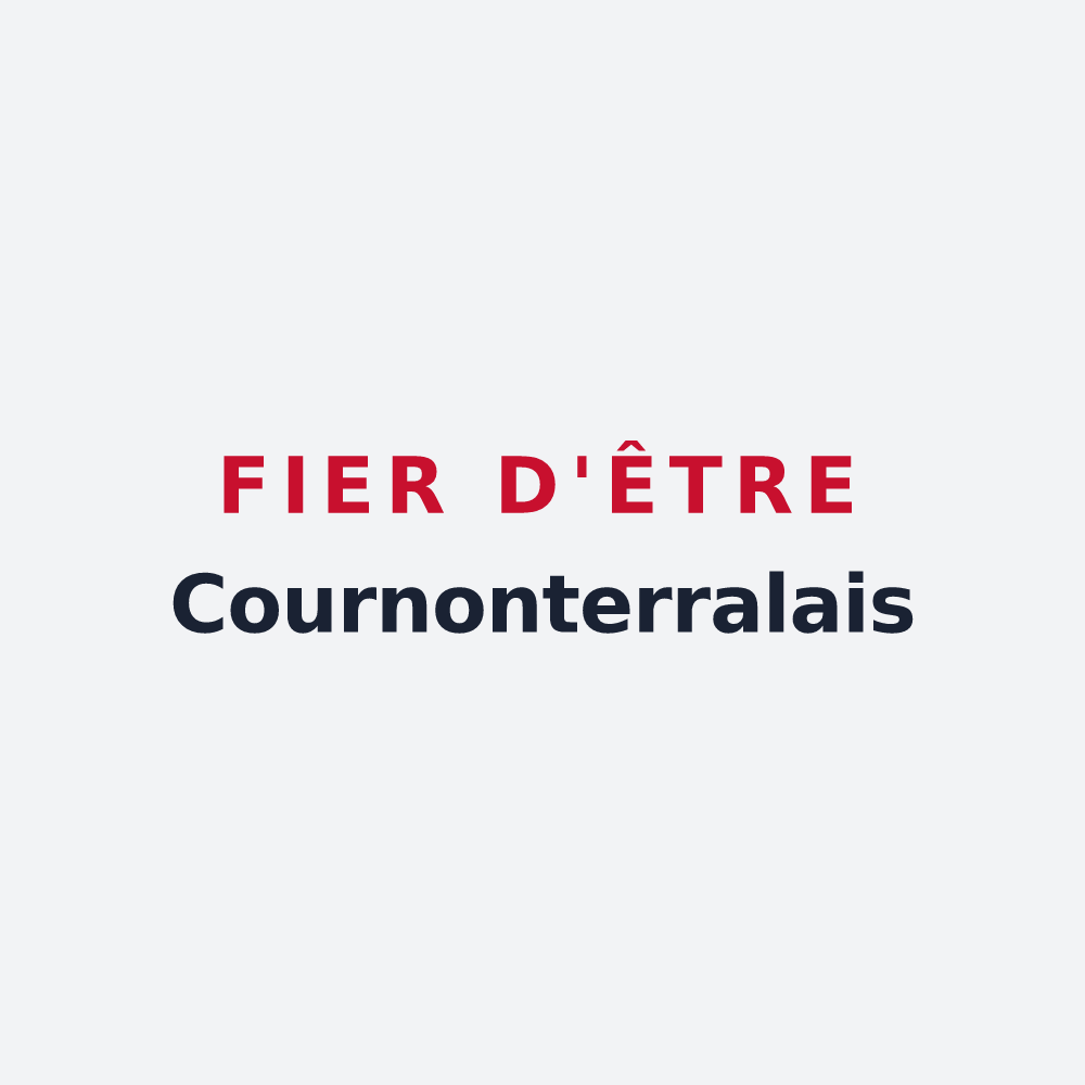 Poster « Fier d'être Cournonterralais » — design pour Cournonterral