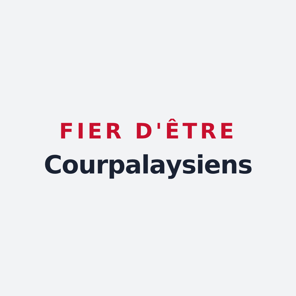 Poster « Fier d'être Courpalaysiens » — design pour Courpalay