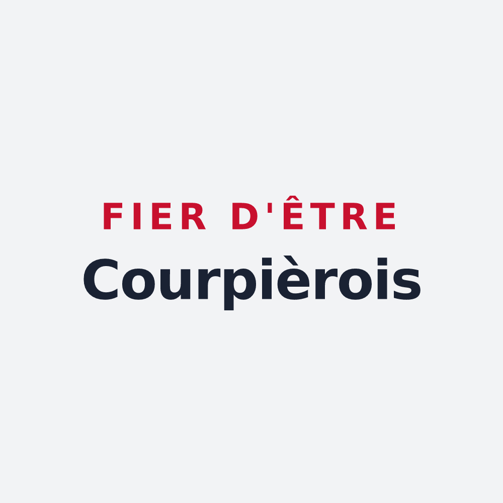 Poster « Fier d'être Courpièrois » — design pour Courpière