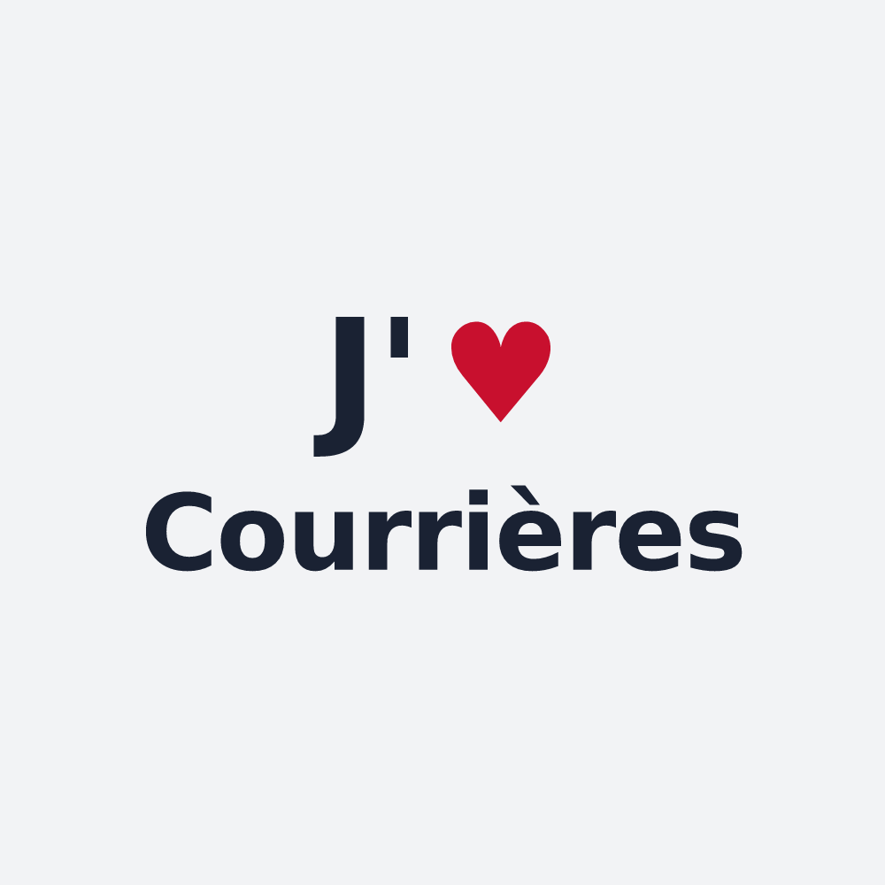 Poster personnalisé Courrières — design J'aime Courrières