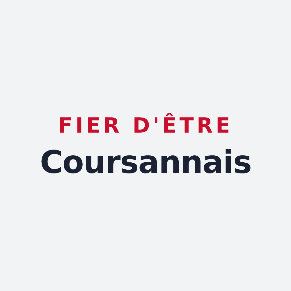 Poster « Fier d'être Coursannais » — design pour Coursan