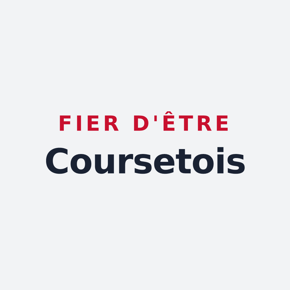 Poster « Fier d'être Coursetois » — design pour Courset