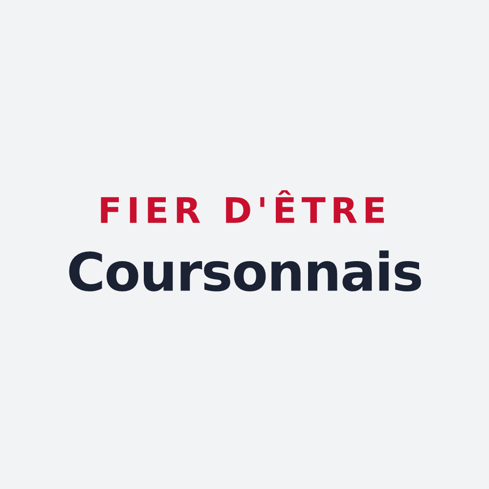 Poster « Fier d'être Coursonnais » — design pour Courson-les-Carrières