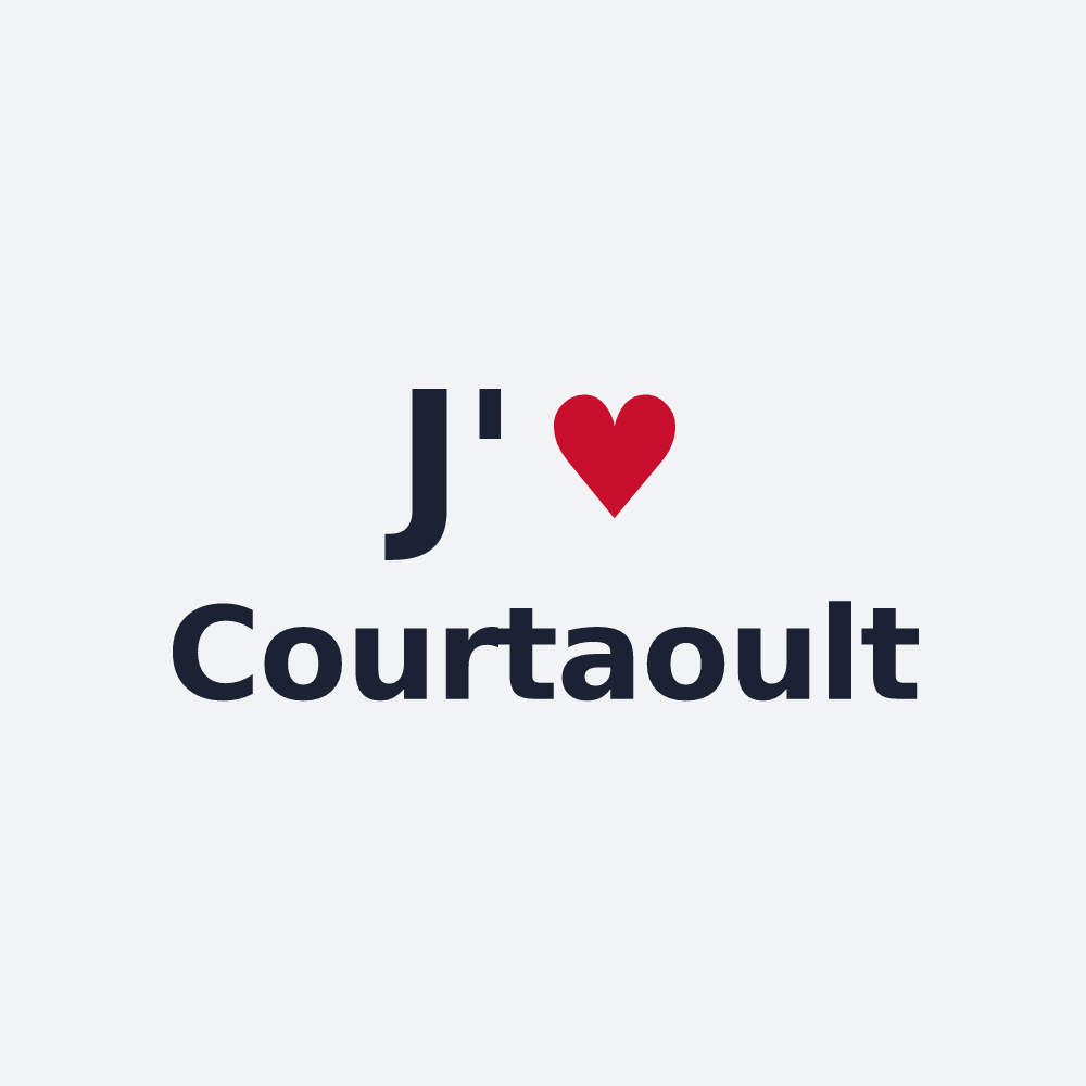Poster personnalisé Courtaoult — design J'aime Courtaoult