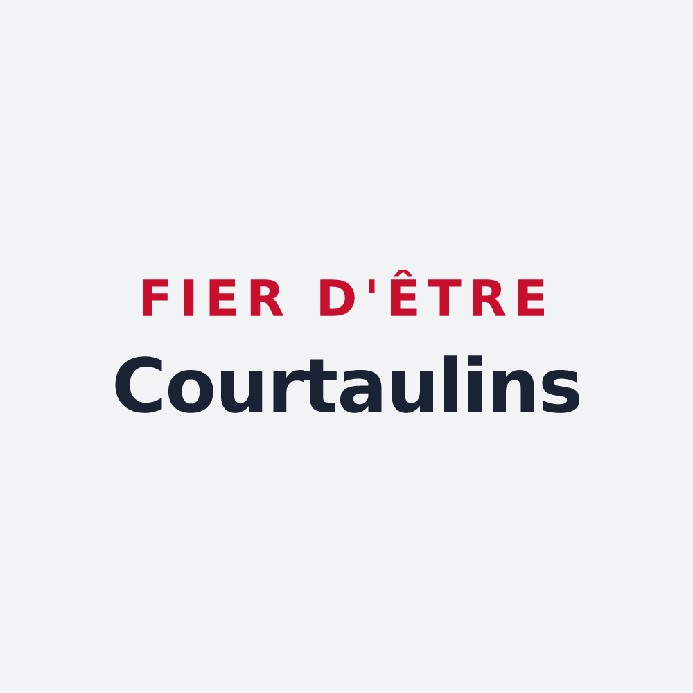 Poster « Fier d'être Courtaulins » — design pour Courtauly