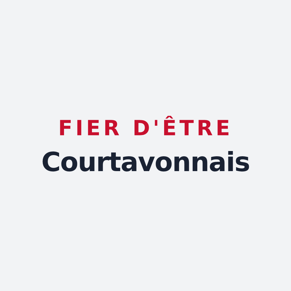Poster « Fier d'être Courtavonnais » — design pour Courtavon