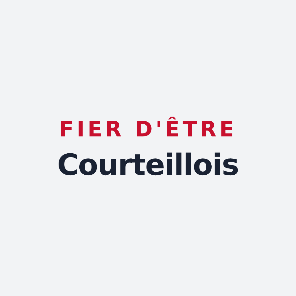 Poster « Fier d'être Courteillois » — design pour Courteilles