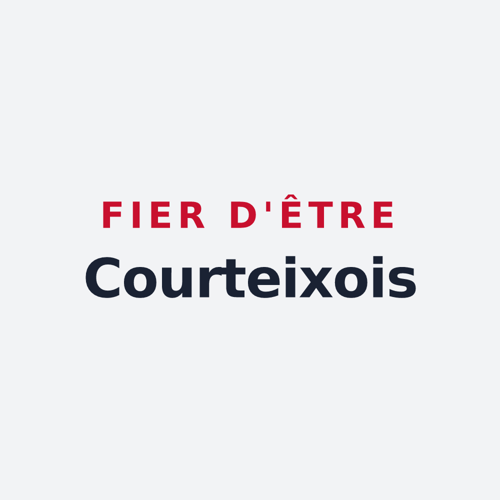 Poster « Fier d'être Courteixois » — design pour Courteix