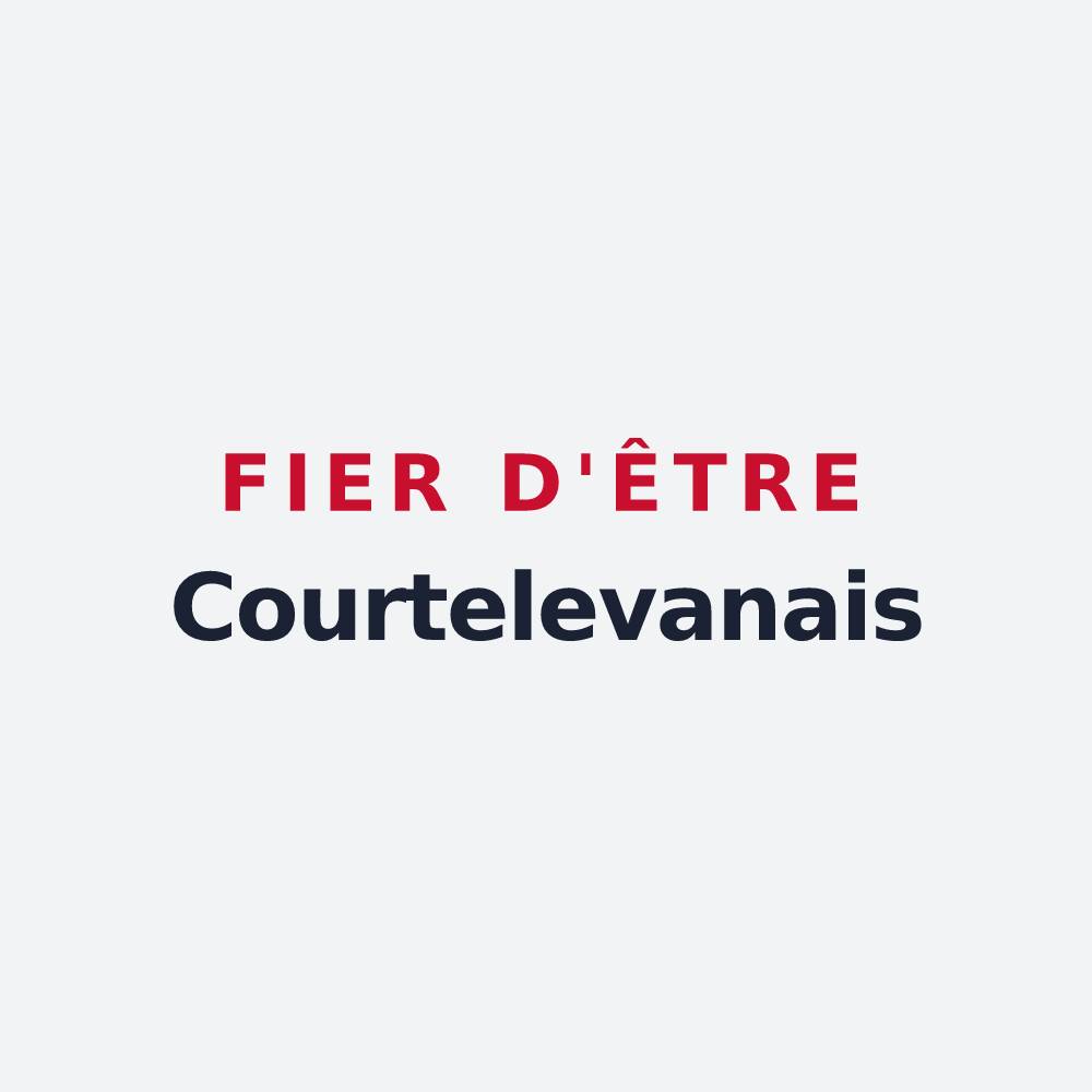Poster « Fier d'être Courtelevanais » — design pour Courtelevant
