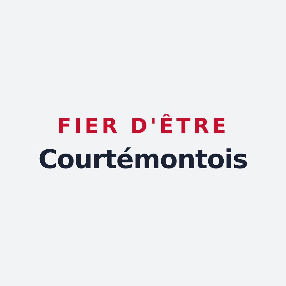 Poster « Fier d'être Courtémontois » — design pour Courtémont